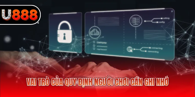 Chính Sách Bảo Mật U888 3 Vai trò của quy định người chơi cần ghi nhớ